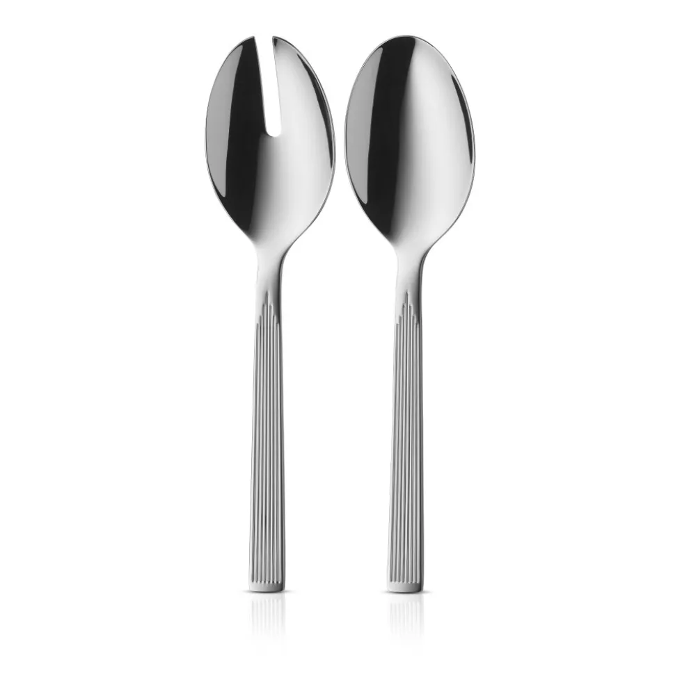 Art Deco Salatbesteck, 2-teilig