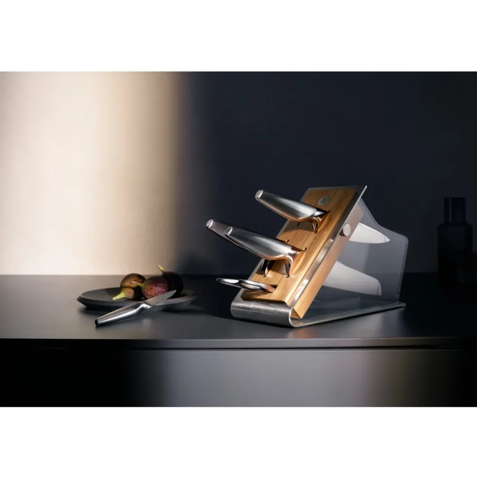 Chef`s Edition Messer-Set mit Messerblock, 6-teilig