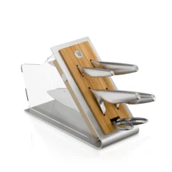 Chef`s Edition Messer-Set mit Messerblock, 6-teilig