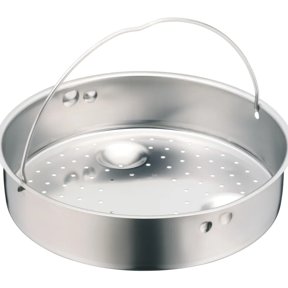 Dampfgareinsatz mit Griff für Schnellkochtöpfe, 22 cm