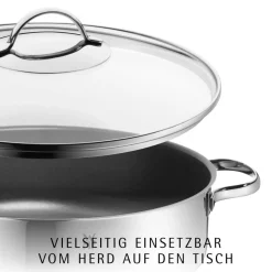 Devil Servier-Schmorpfanne mit Glasdeckel, 28 cm
