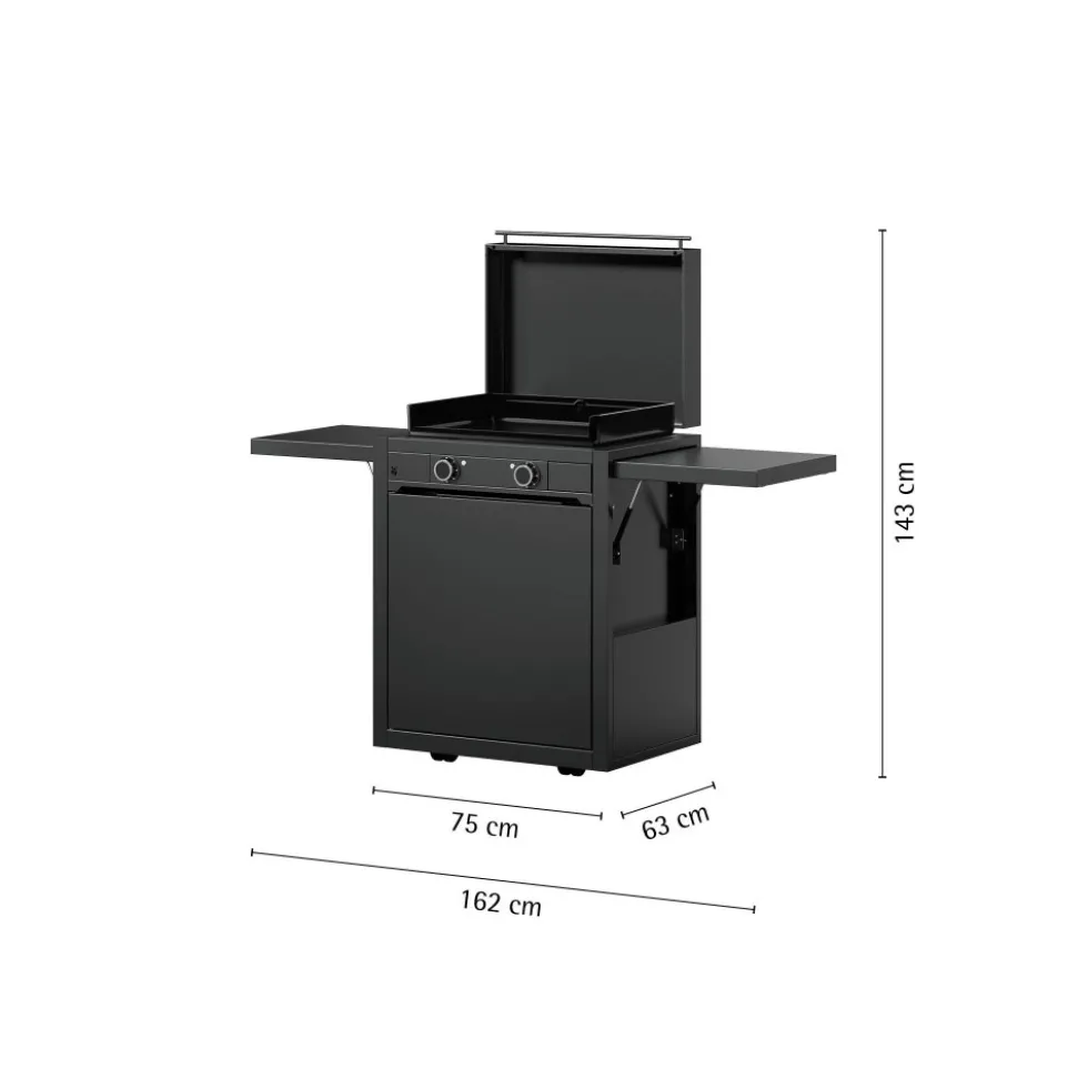 Edition One Plancha-Set mit Wagen, 60 cm, elektrisch
