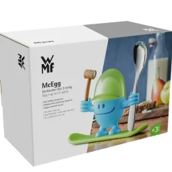 Eierbecher McEgg mit Löffel, Blau
