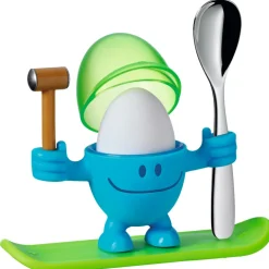 Eierbecher McEgg mit Löffel, Blau
