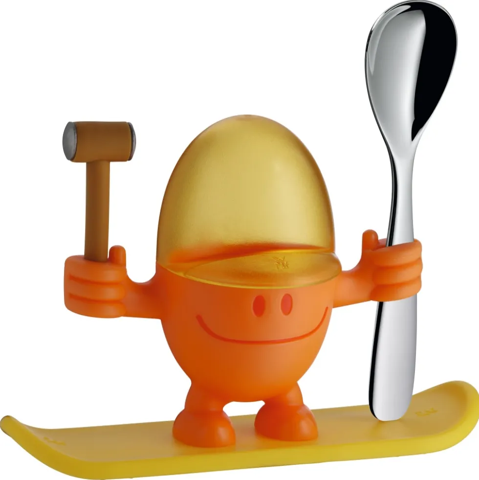 Eierbecher McEgg mit Löffel, Orange