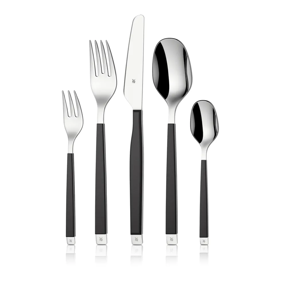 Emotion Besteck-Set, Cromargan® hochwertiger Edelstahl, Lava, 30-teilig
