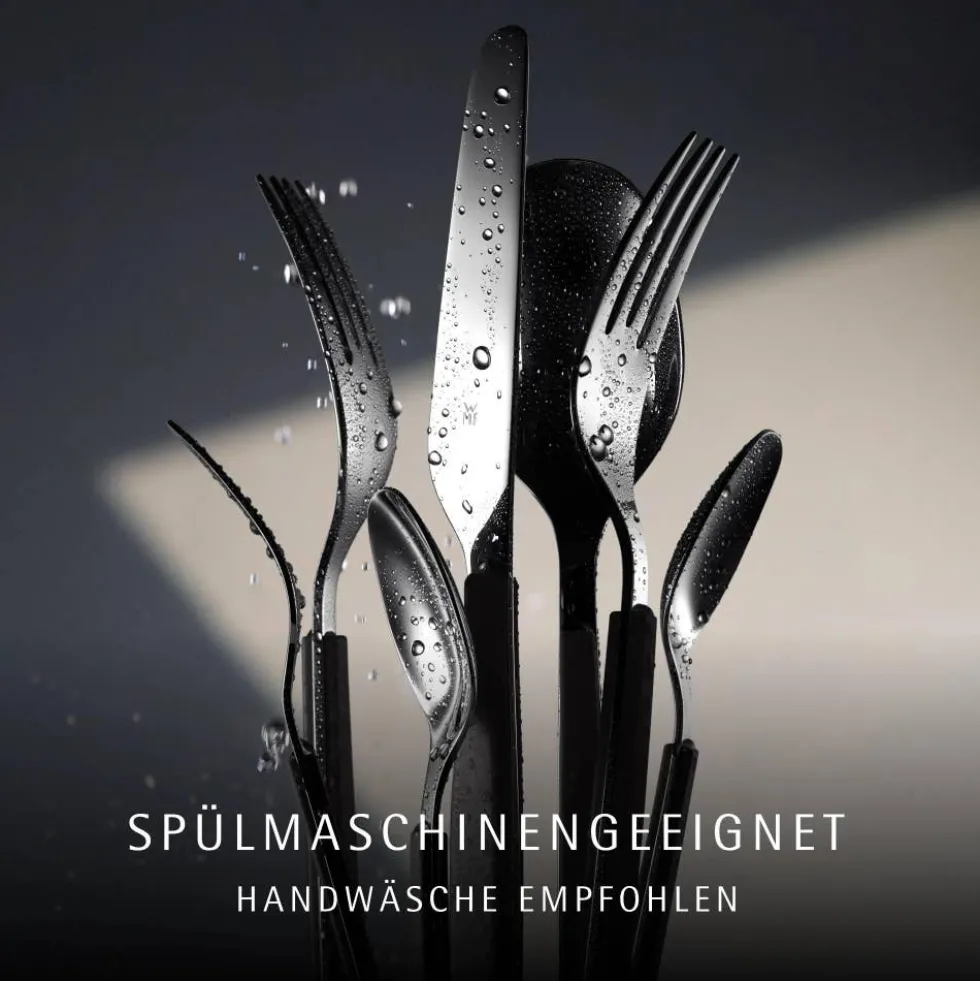 Emotion Besteck-Set, Cromargan® hochwertiger Edelstahl, Lava, 30-teilig