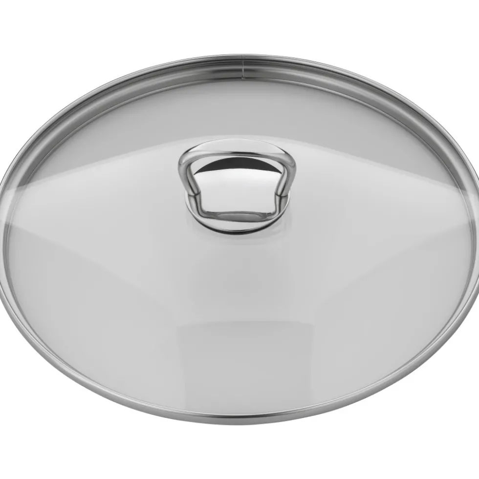 Ersatz-Glasdeckel mit eckigem Griff, 24 cm