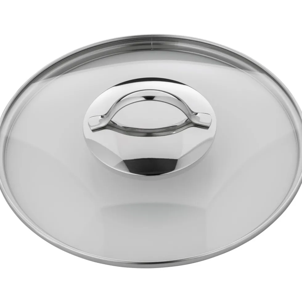 Ersatz-Glasdeckel mit rundem Griff, 24 cm