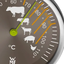 Extrabräter mit Metalldeckel, Drahteinsatz und Fleischthermometer