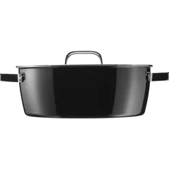 Fusiontec Aromatic Bratentopf mit Deckel, 22 cm, Black