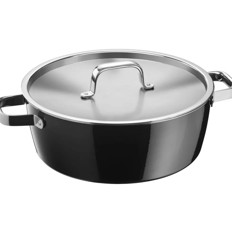 Fusiontec Aromatic Schmortopf, 28 cm, Black