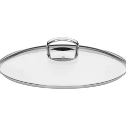 Fusiontec Mineral Bräter mit Glasdeckel, oval, 36 cm, Platinum