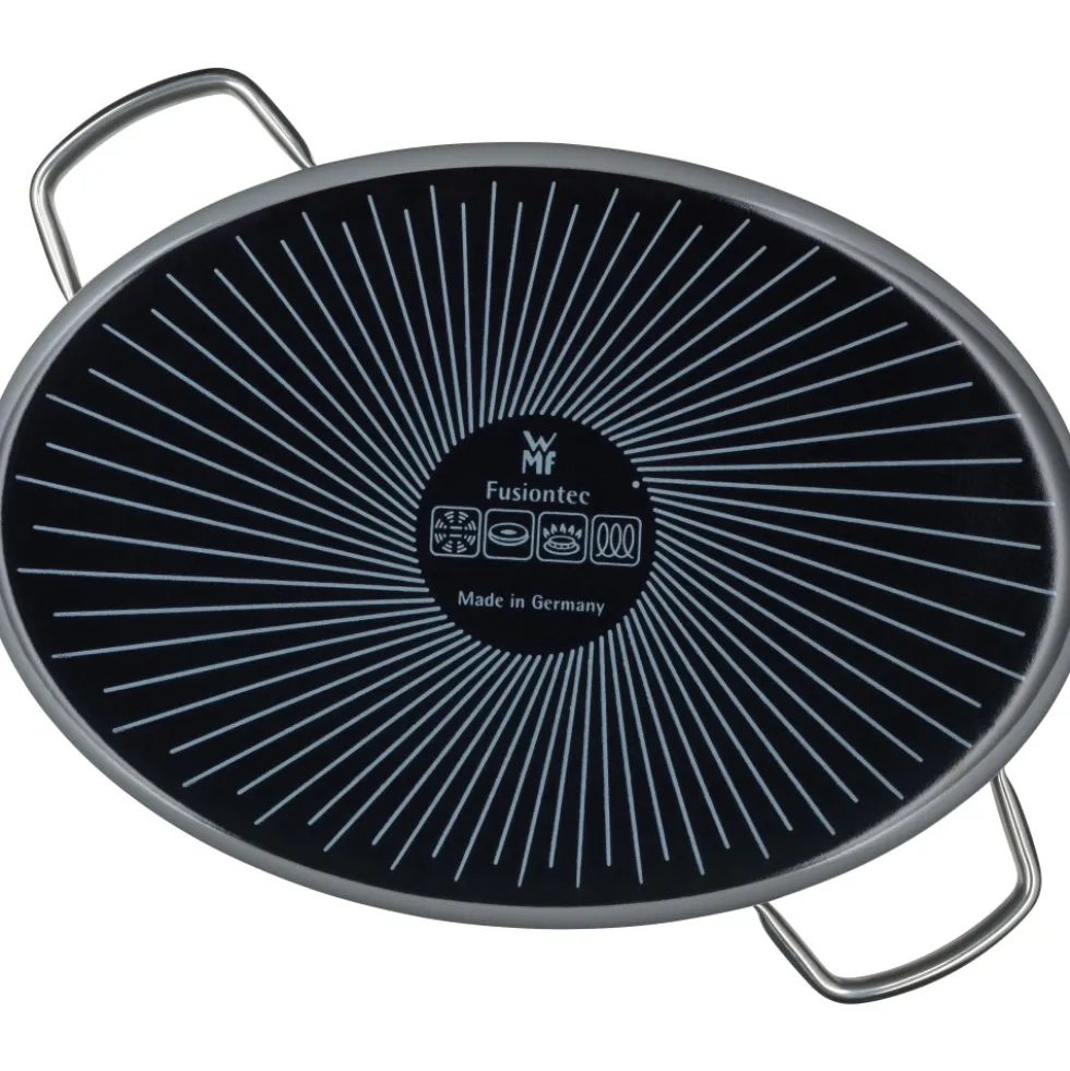 Fusiontec Mineral Multi-Bräter mit Edelstahldeckel, 38 cm, Platinum