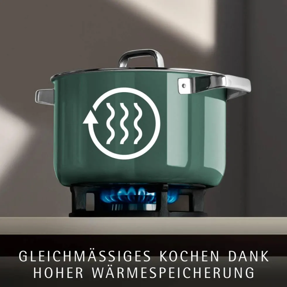 Fusiontec Mineral Pro, Kochtopf mit Deckel, 20 cm, Eucalyptus Haze