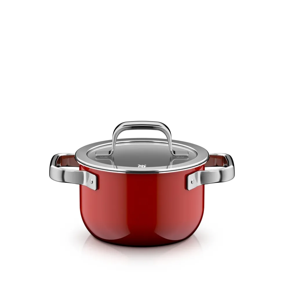 Fusiontec Mineral Pro, Kochtopf mit Deckel, 16 cm, Passion Red
