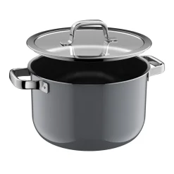Fusiontec Mineral Pro, Kochtopf mit Deckel, 24 cm, Platinum
