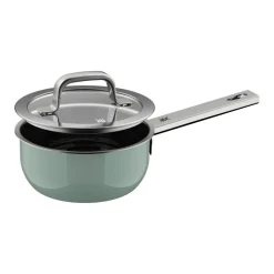 Fusiontec Mineral Pro, Stielkasserolle mit Deckel, 16 cm, Eucalyptus Haze