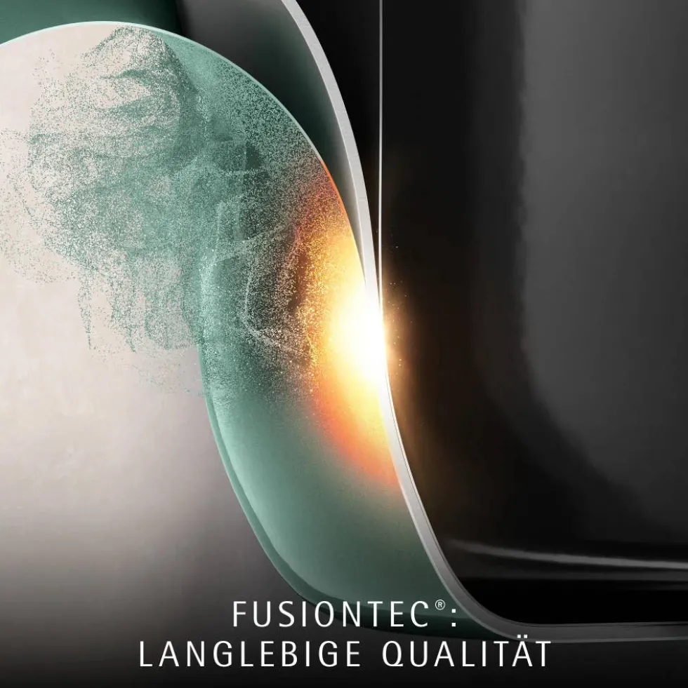 Fusiontec Mineral Pro, Stielkasserolle mit Deckel, 16 cm, Eucalyptus Haze