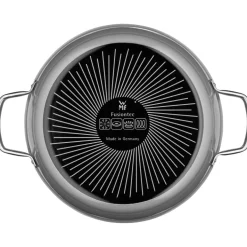 Fusiontec Mineral Schmorpfanne mit Glasdeckel, 28 cm, Platinum