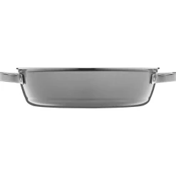 Fusiontec Mineral Schmorpfanne mit Glasdeckel, 28 cm, Platinum