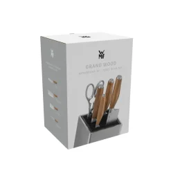 Grand Wood Messer-Set mit FlexTec Messerblock, 6-teilig