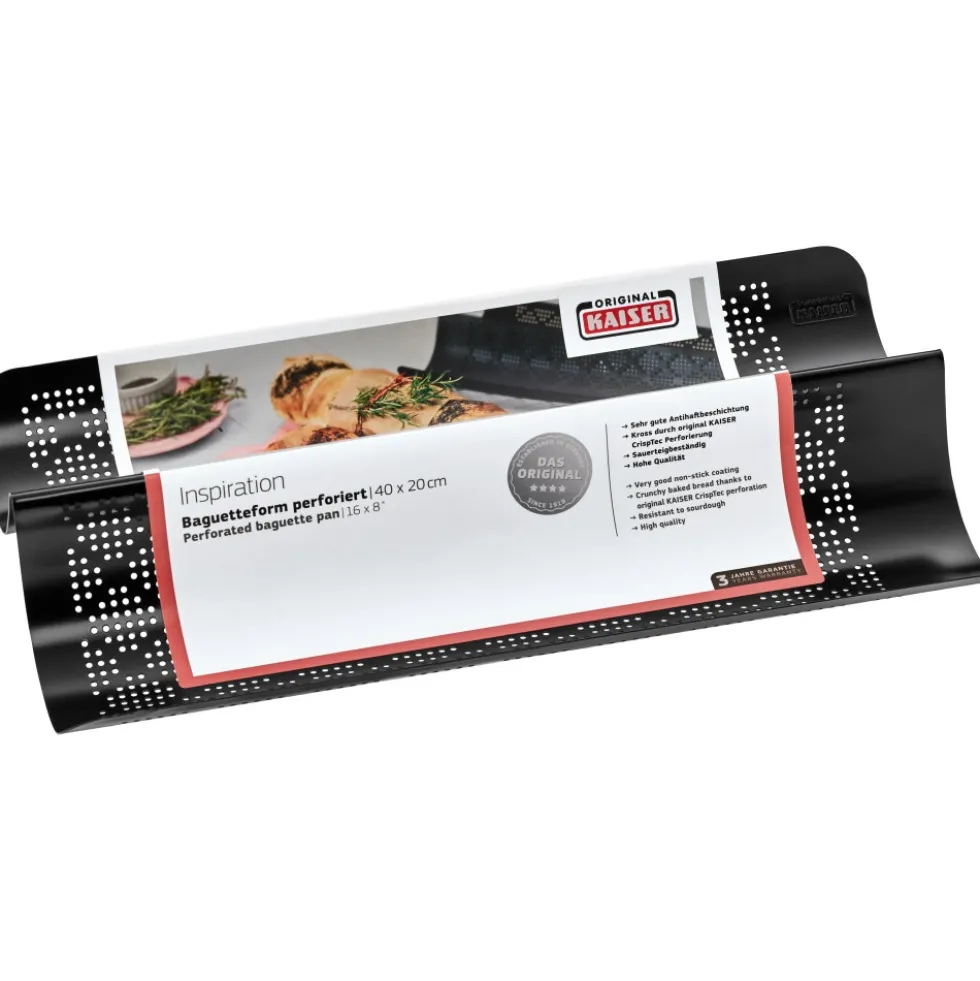 KAISER Inspiration Baguette-Backform, perforiert, 40 x 20 cm