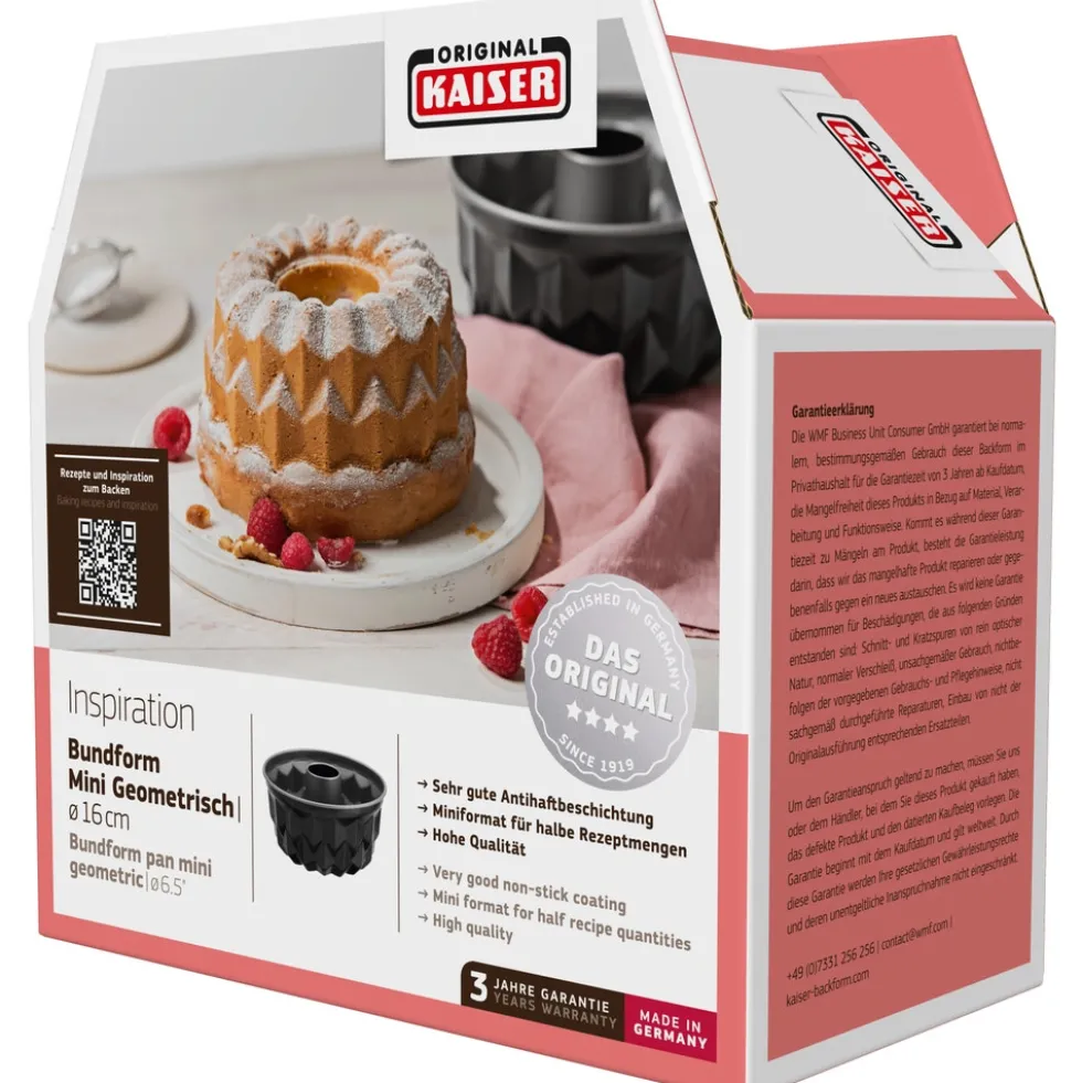 KAISER Inspiration Mini Bundform, geometrisch, 17 cm