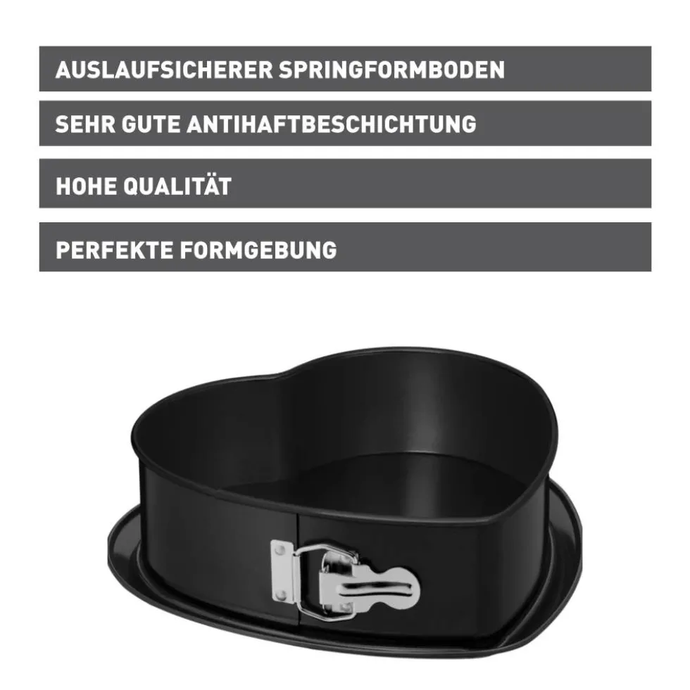 KAISER Inspiration Springform Herzkuchen, 25 x 26 x 7 cm