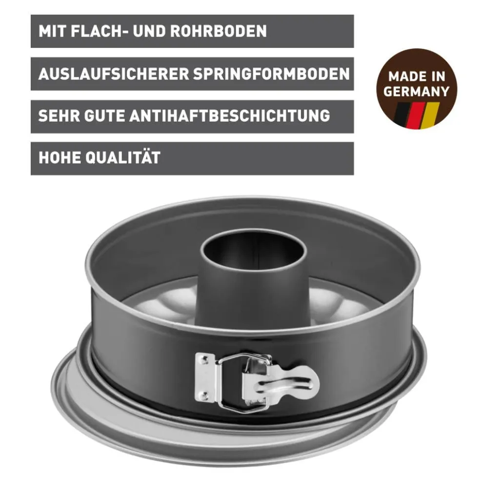 KAISER Inspiration Springform mit Rohrboden, 26 cm