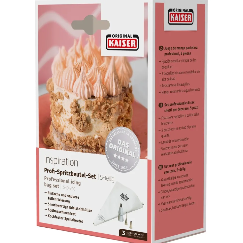 KAISER Inspiration Spritzbeutel-Set, 5-teilig