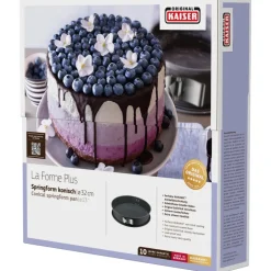 KAISER La Forme Plus Springform mit SafeClick, konisch, 32 cm
