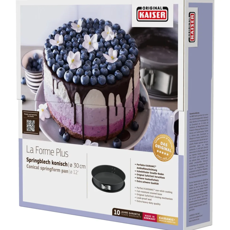 KAISER La Forme Plus Springform mit SafeClick, konisch, 30 cm