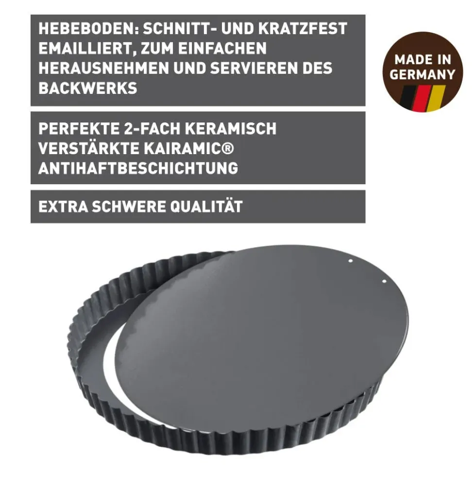 KAISER La Forme Plus Tarte- und Quicheform mit Hebeboden, 32 cm