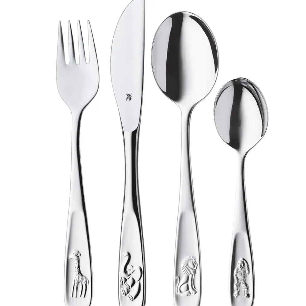 Kinderbesteck-Set Tiere, 4-teilig