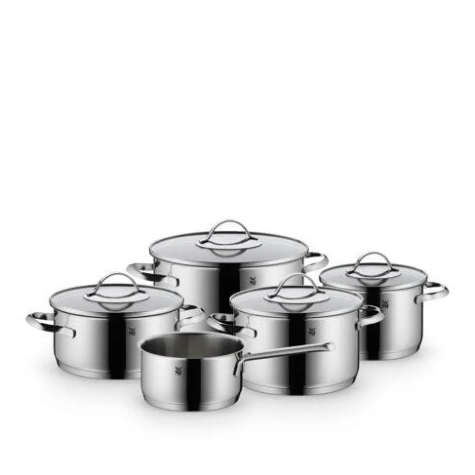 Koch-Set: WMF Aparto Topf-Set, 5-teilig, Devil Bratpfannen-Set, 2-teilig und Profi Plus Pfannenwender, 32cm
