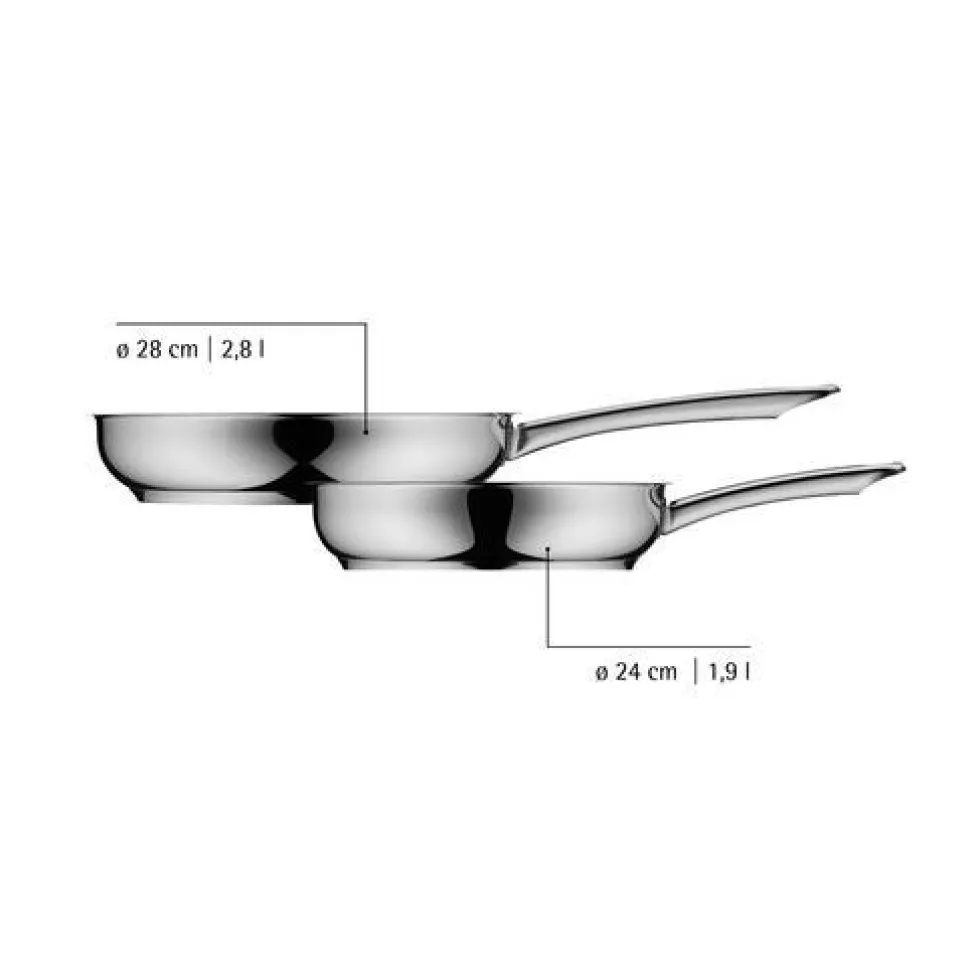 Koch-Set: WMF Aparto Topf-Set, 5-teilig, Devil Bratpfannen-Set, 2-teilig und Profi Plus Pfannenwender, 32cm