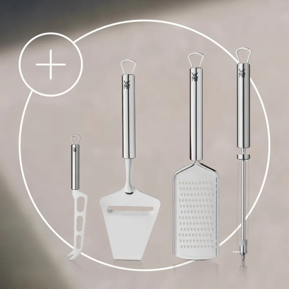 Käsegenuss-Set: Profi Plus Küchenhelfer für Käsezubereitung, 4-teilig