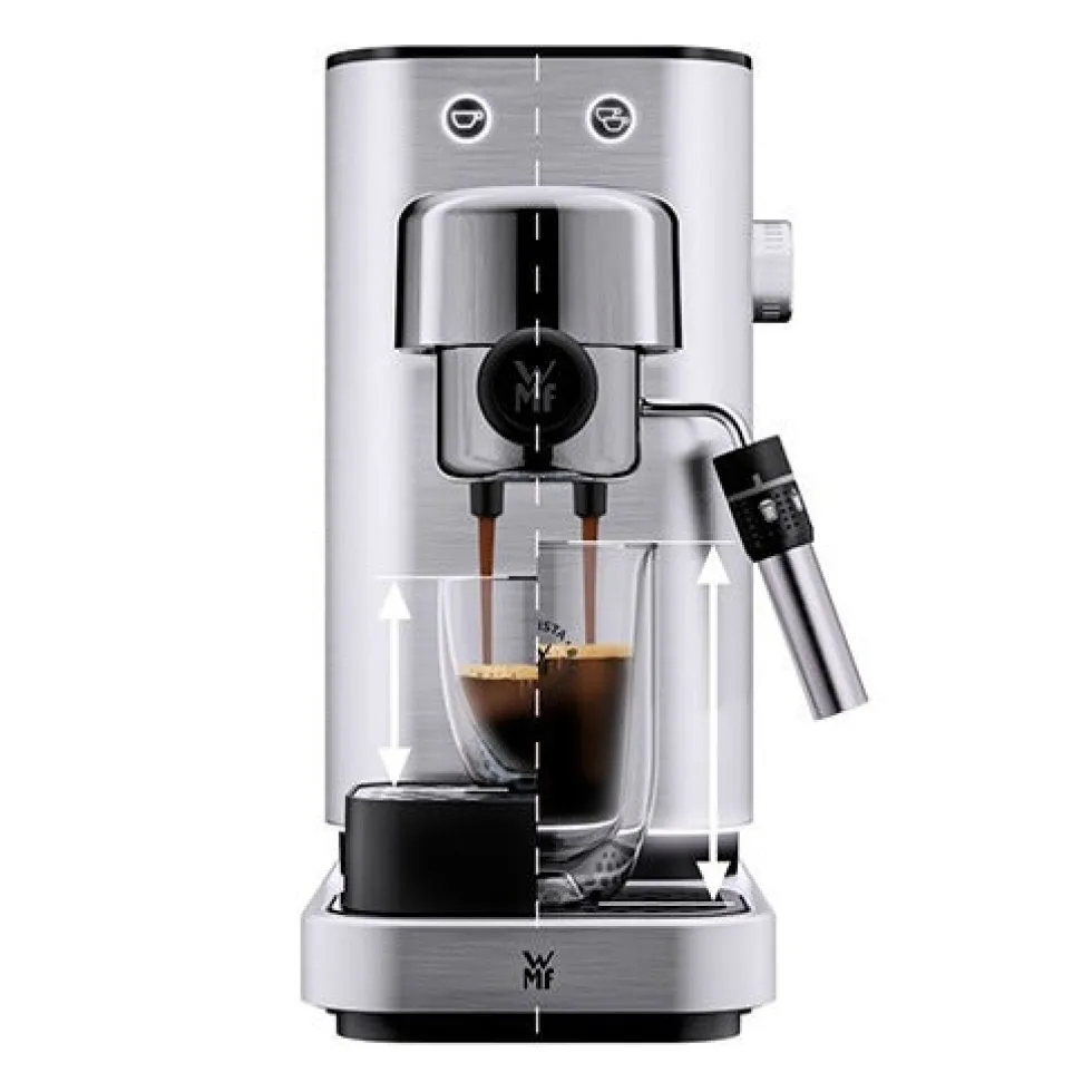Lumero Set: WMF Lumero Espresso Siebträgermaschine und Espressomühle