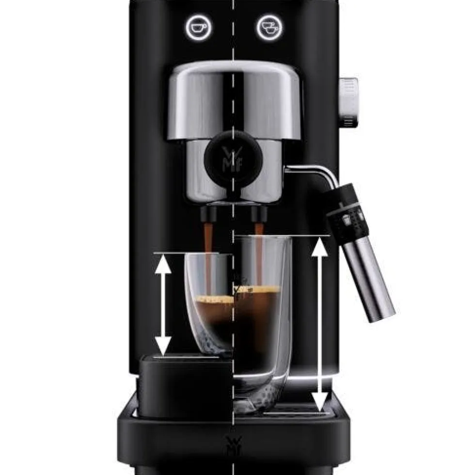 Lumero Set: WMF Lumero Espressomaschine in Deep Black mit Espressomühle