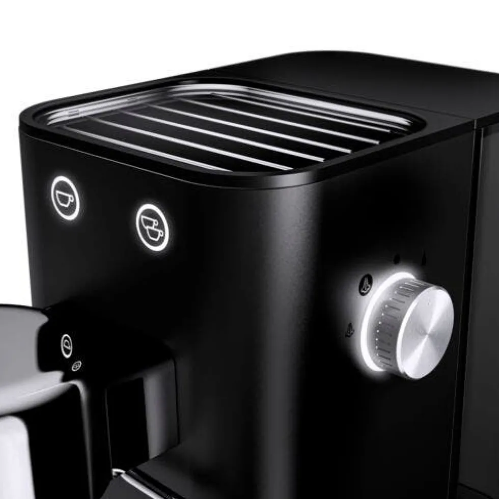 Lumero Set: WMF Lumero Espressomaschine in Deep Black mit Espressomühle