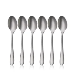Merit Espressolöffel-Set, 6 Stück, Cromargan protect®, sandgestrahlt