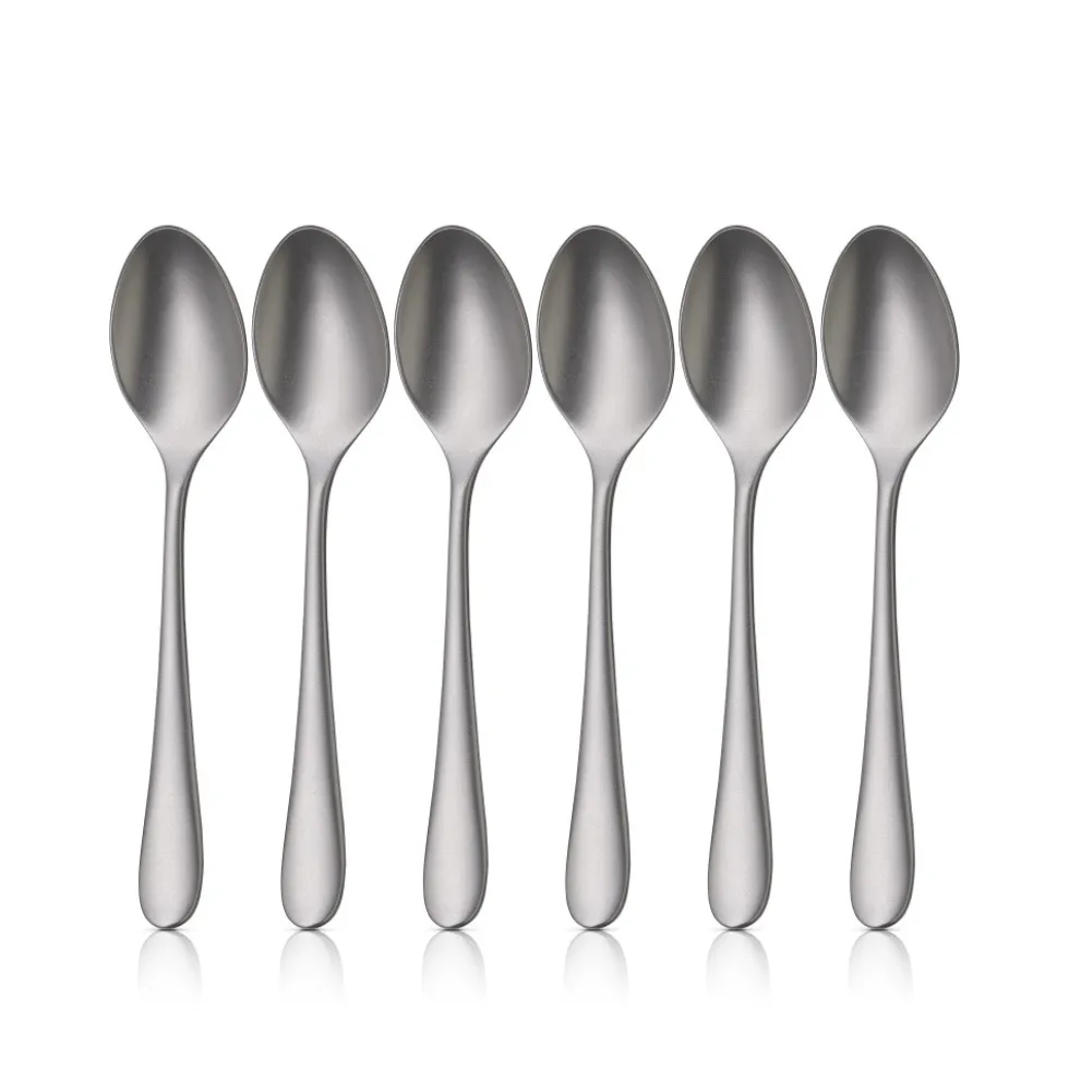 Merit Espressolöffel-Set, 6 Stück, Cromargan protect®, sandgestrahlt