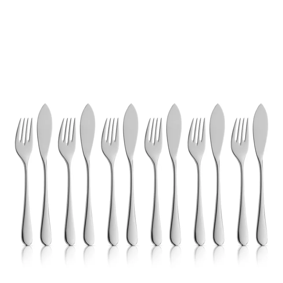 Merit Fischbesteck-Set, 12-teilig, Cromargan protect®