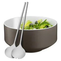 Moto Salat-Set, 3-teilig, lavagrau