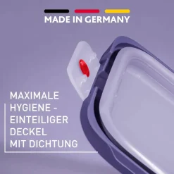 oneClick Frischhaltedosen 3-teiliges Space Saving Set (0,5 / 1,2 / 2,3 L) N12304