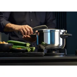 Perfect One Pot Schnellkochtopf mit Dampfgareinsatz, 22 cm, 6,5 Liter