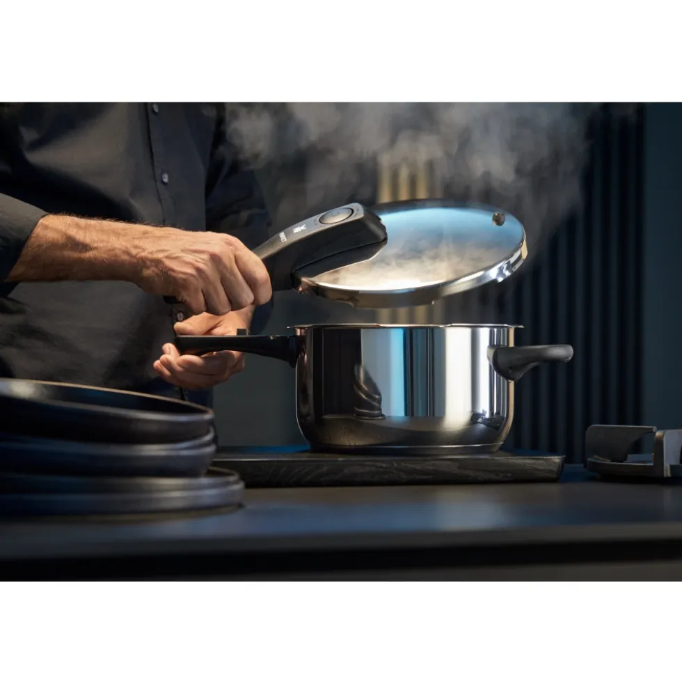 Perfect One Pot Schnellkochtopf mit Dampfgareinsatz, 22 cm, 6,5 Liter
