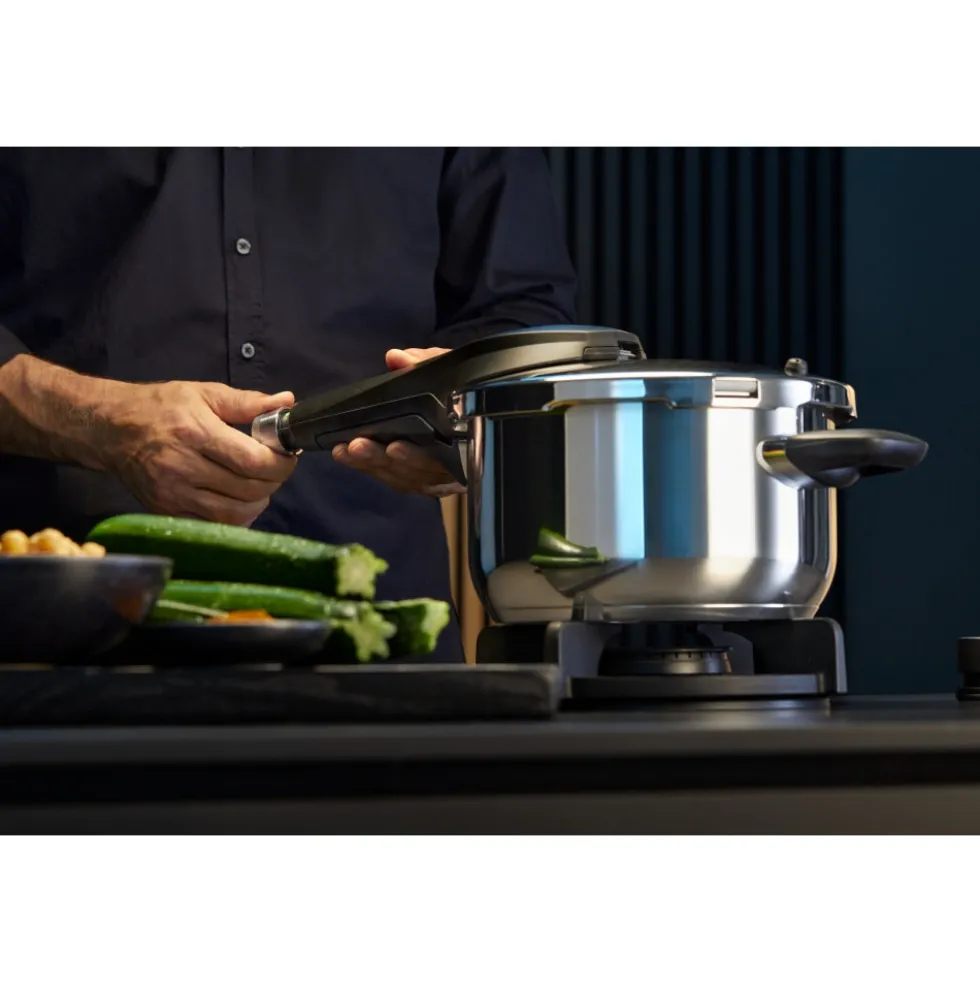 Perfect Premium One Pot Schnellkochtopf-Set mit Dampfgareinsatz, 22 cm, 6,5 und 3,0 Liter