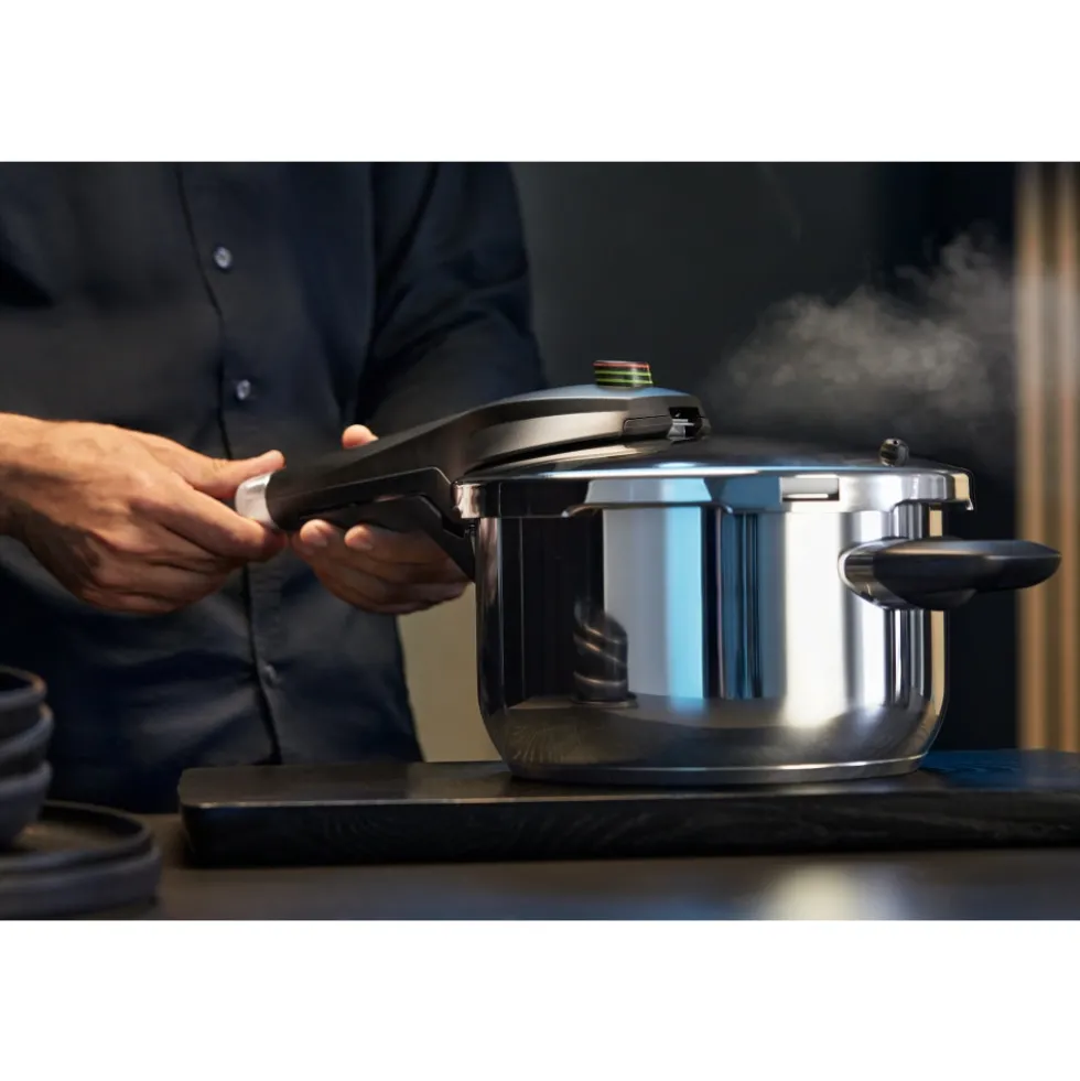 Perfect Premium One Pot Schnellkochtopf-Set mit Dampfgareinsatz, 22 cm, 4,5 und 3,0 Liter, stapelbar